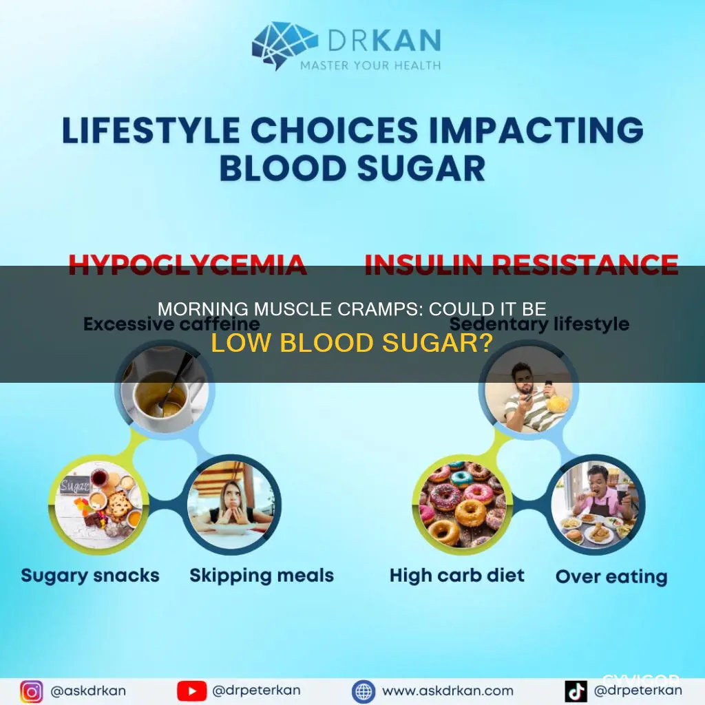 does low blood sugar cause muscle cramps in the morning