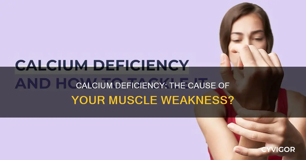 does low calcium cause muscle muscle weakness