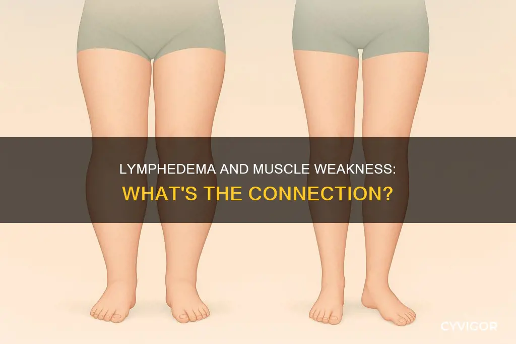 does lymphedema cause a feeling of muscle weekness