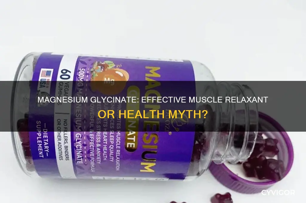 does magnesium glycinate relax muscles