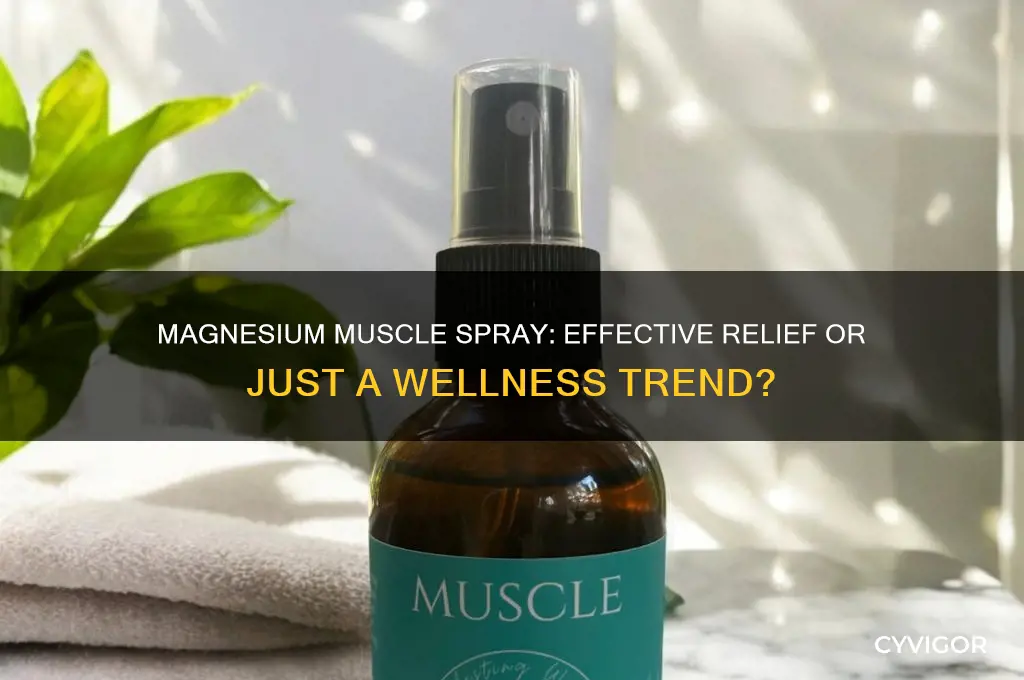 does magnesium muscle spray work