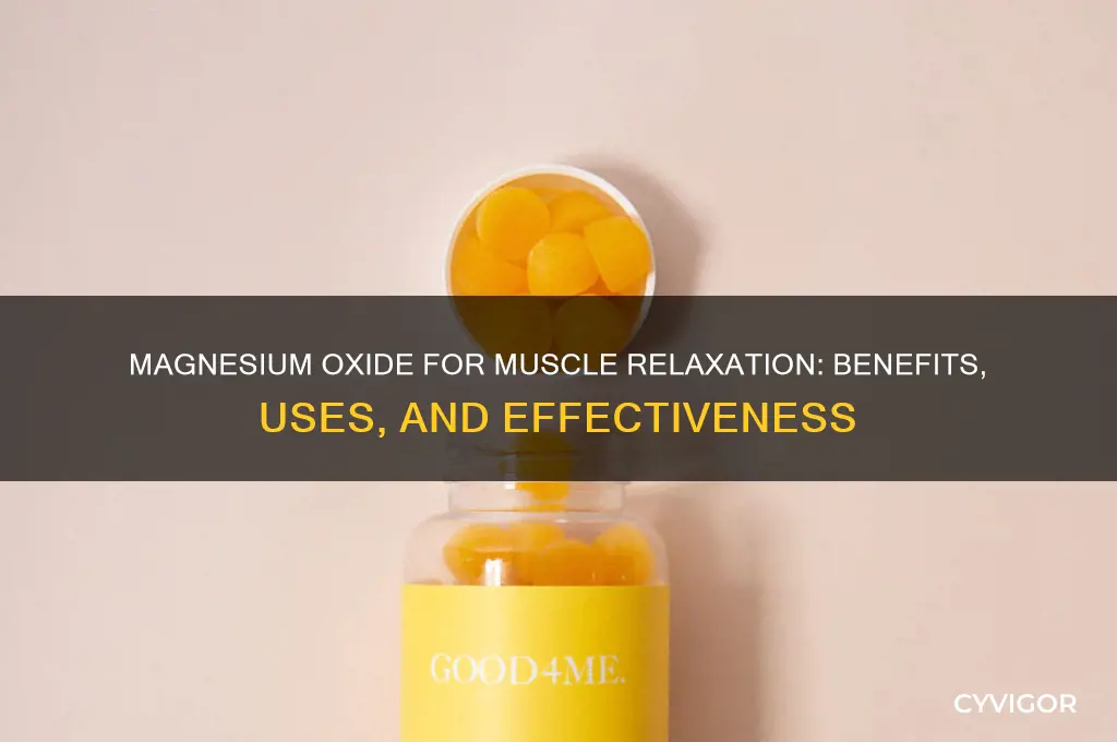 does magnesium oxide relax muscles