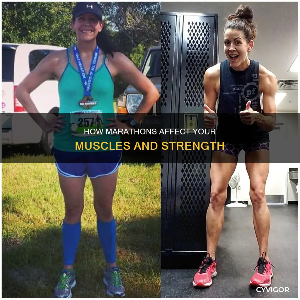 does marathon running take muscles
