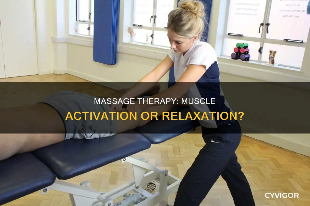 does massage activate muscles