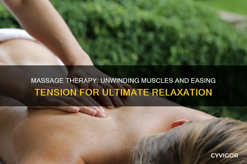 does massage relax muscles