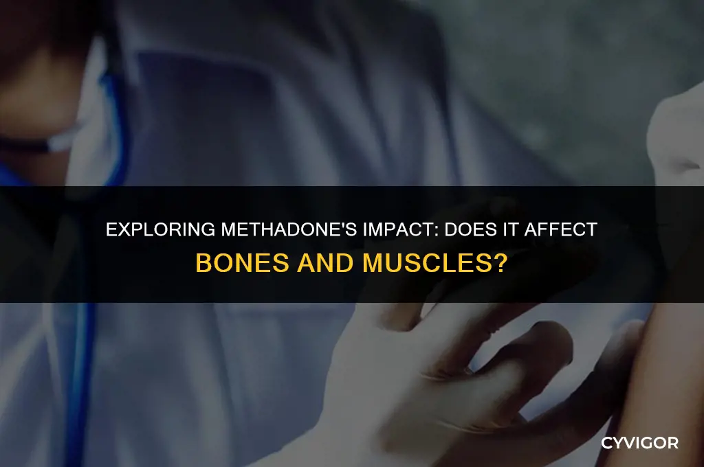 does methadone get into your bones and muscles