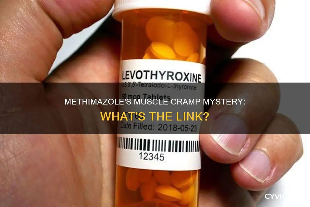 does methimazole cause muscle cramps