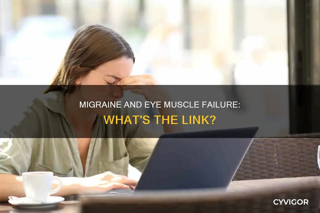 does migraine cause eye muscle failure