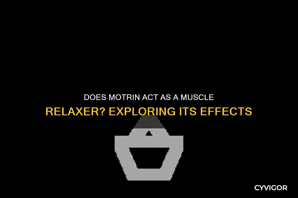 does motrin have muscle relaxer