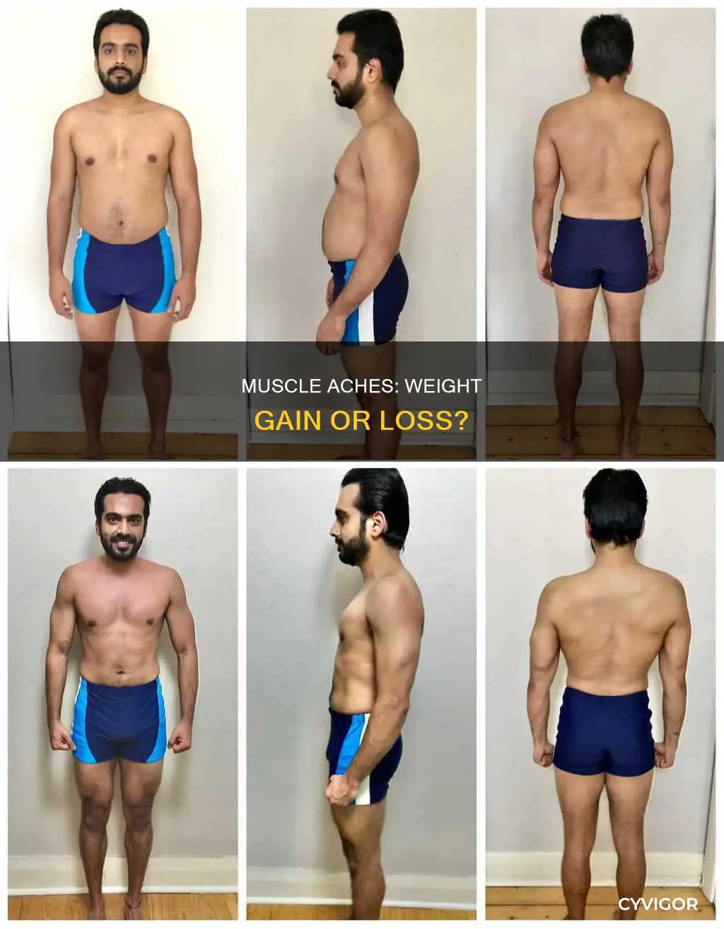 does muscle ache cause weight gain