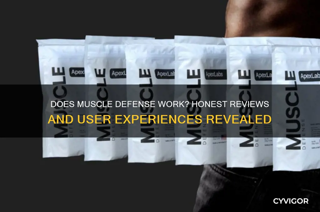 does muscle defense work reviews