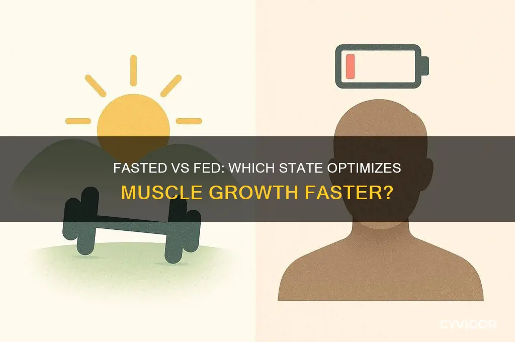 does muscle grow faster in fasted or fed state