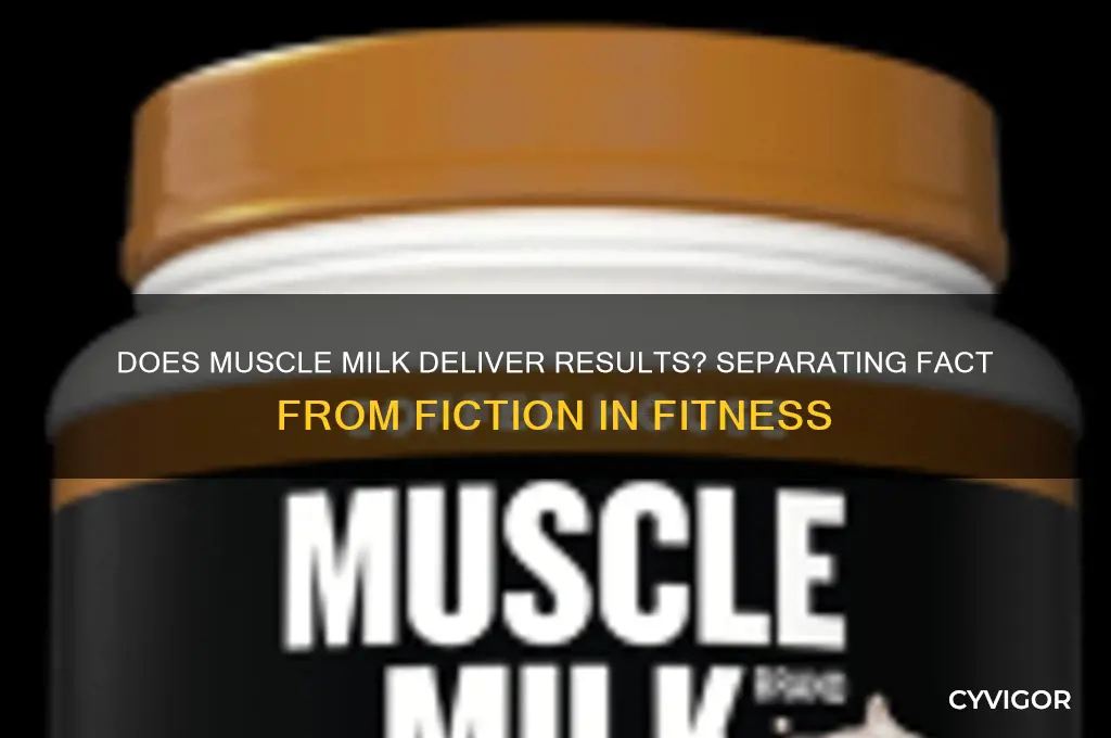 does muscle milk actually work