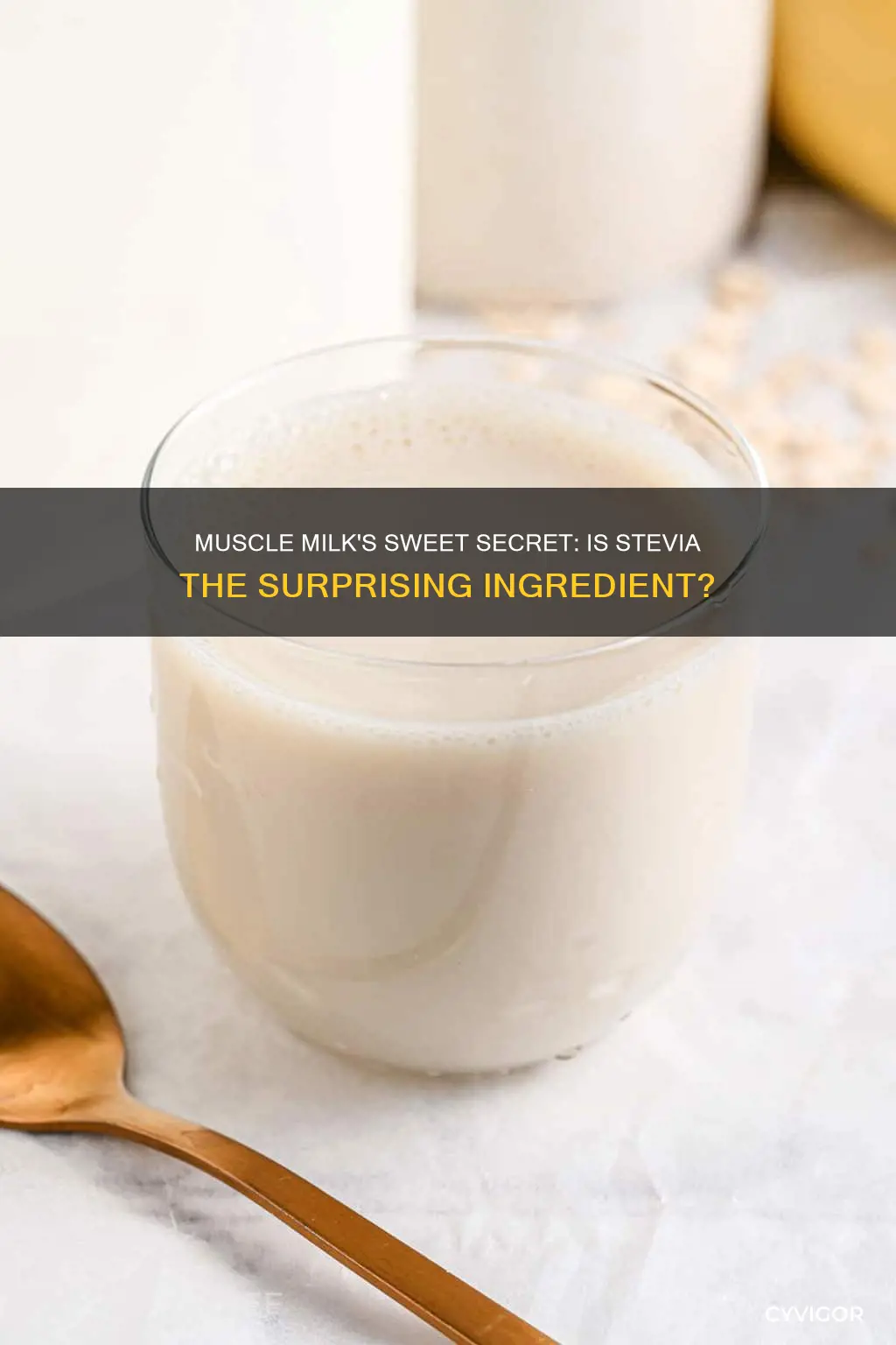 does muscle milk have stevia