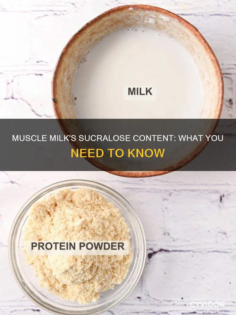 does muscle milk have sucralose