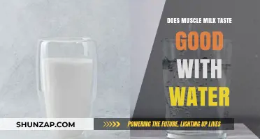 Does Muscle Milk Taste Good with Water? A Flavor Review