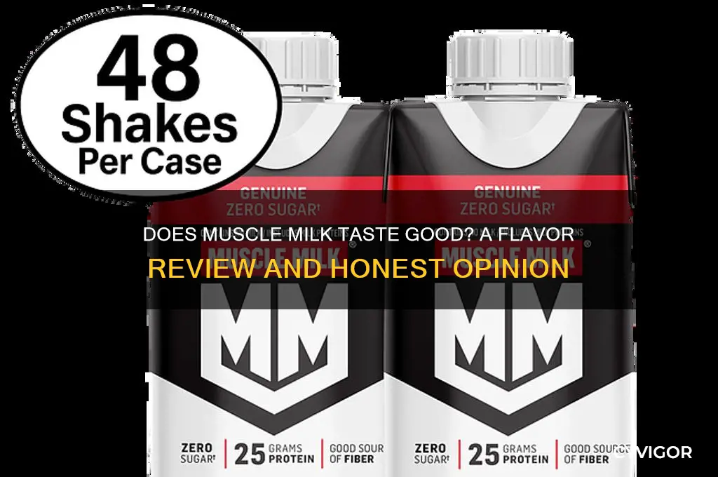 does muscle milk taste good