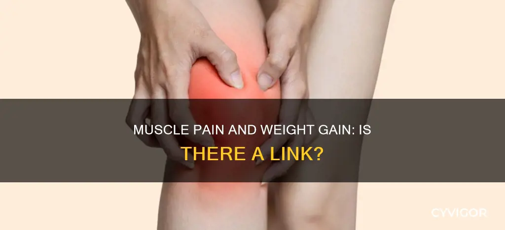 does muscle pain cause weight gain