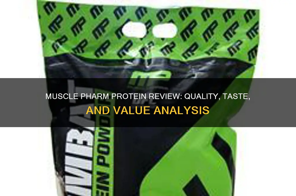 does muscle pharm make good protein