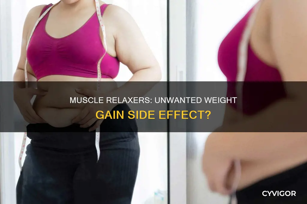 does muscle relaxer cause weight gain