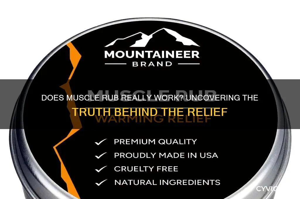 does muscle rub actually work