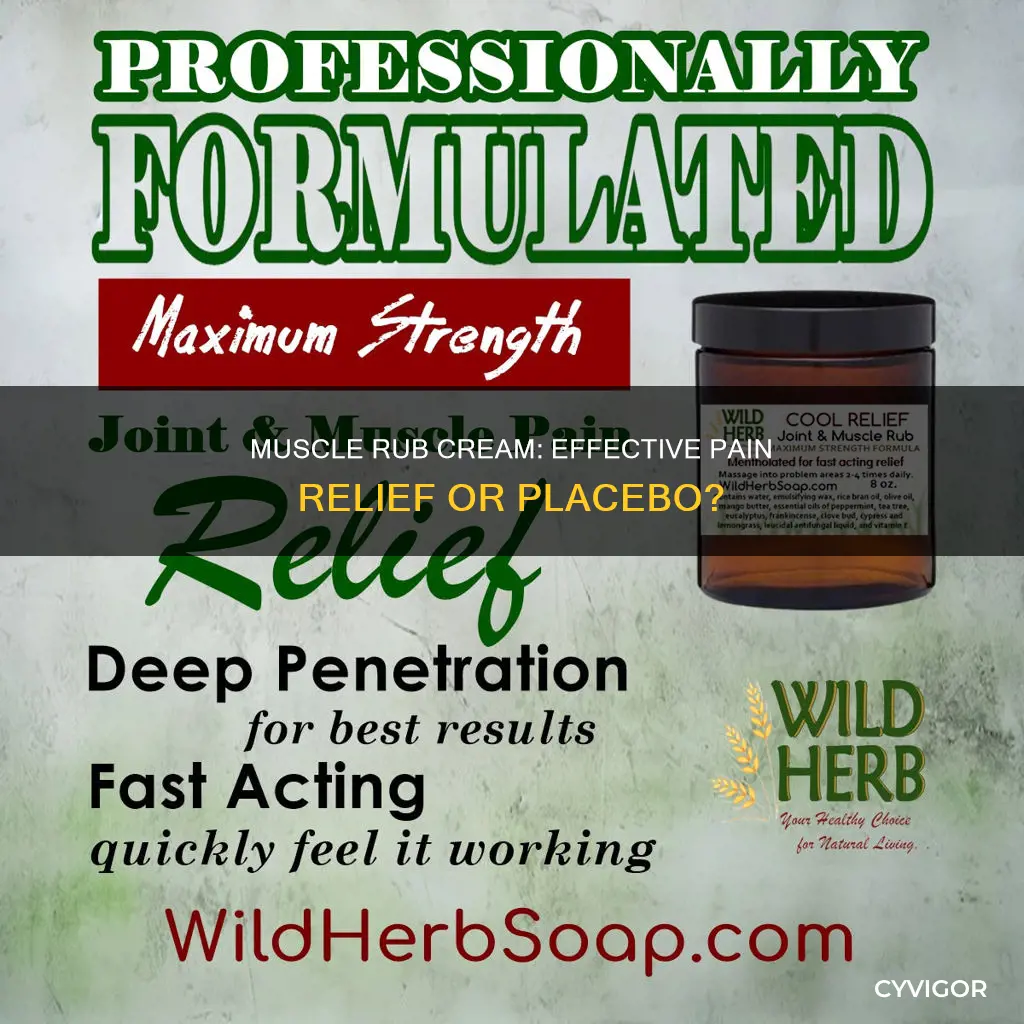 does muscle rub cream
