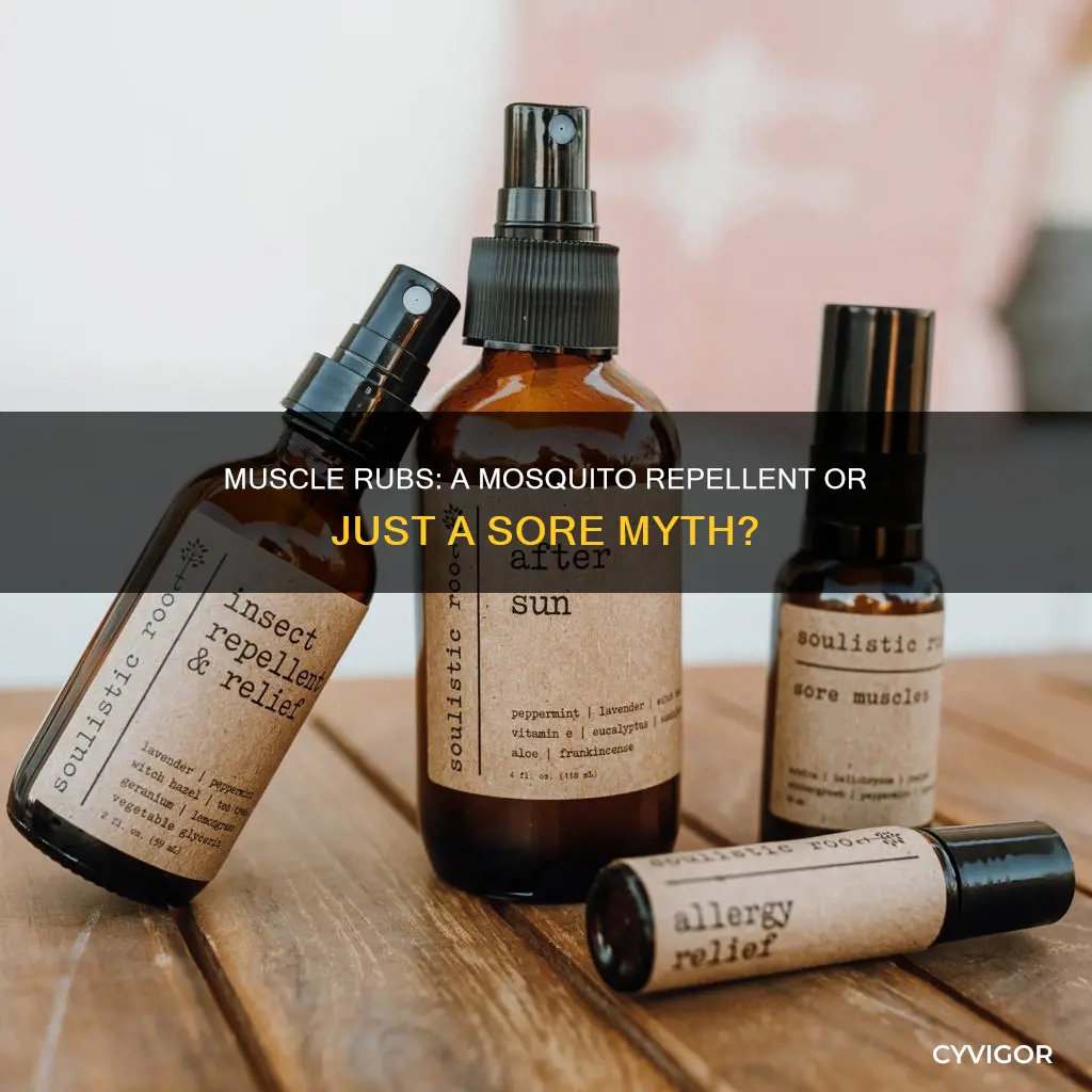 does muscle rubs repel mosquitoes