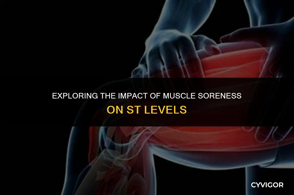 does muscle soreness affect st levels