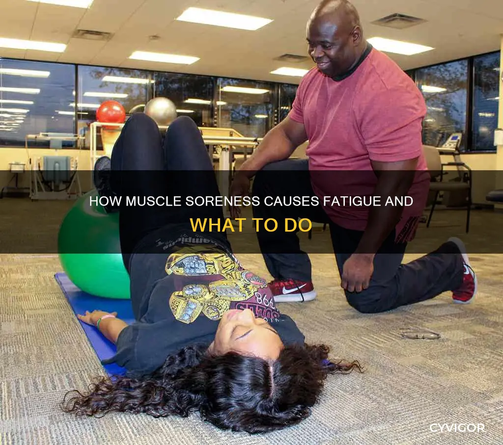 does muscle soreness cause fatigue