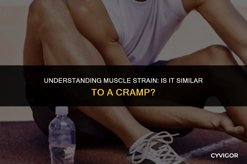 does muscle strain feel like cramp