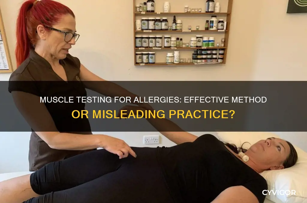 does muscle testing for allergies really work
