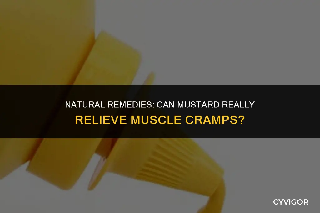 does mustard stop muscle cramps