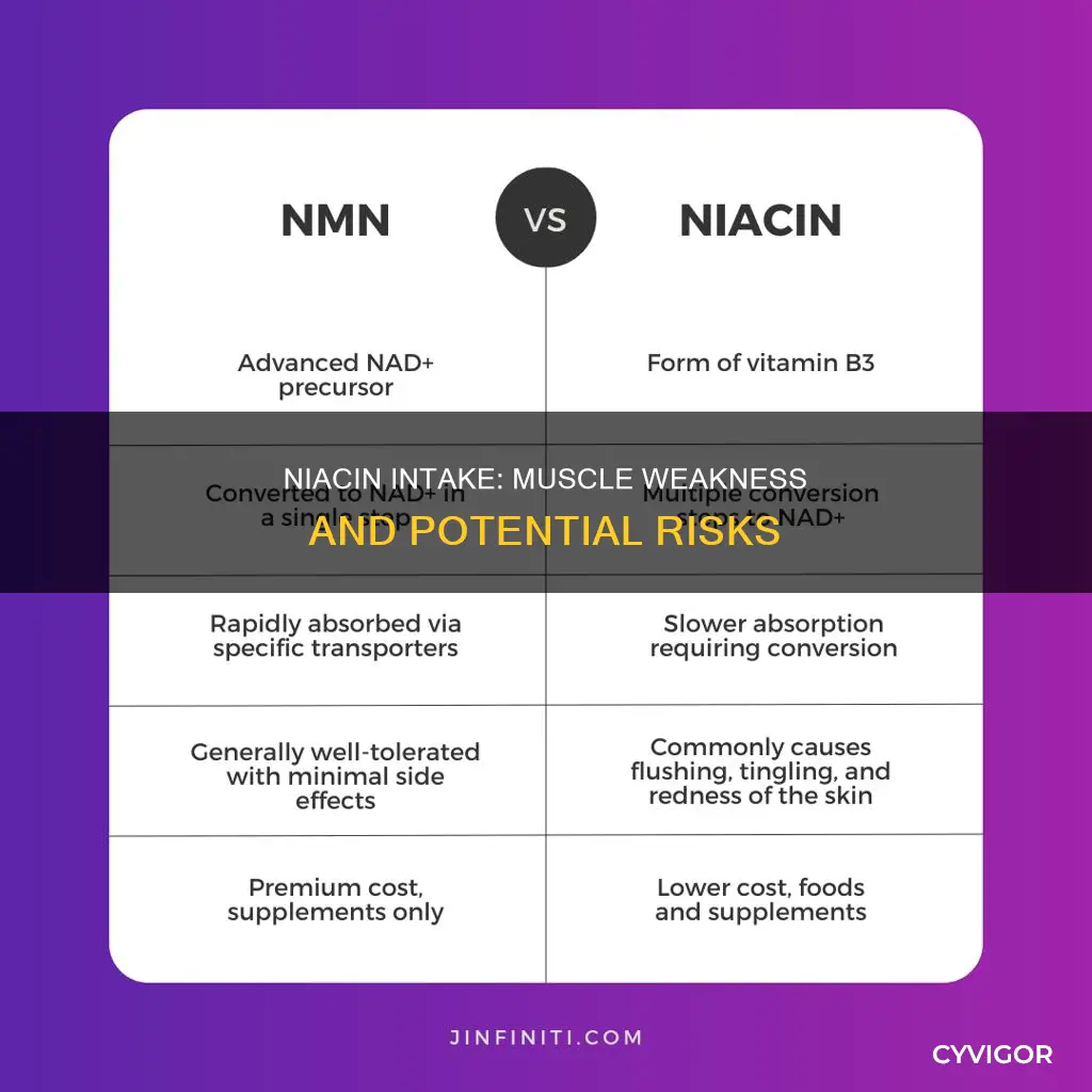 does niacin causing muscle weakness