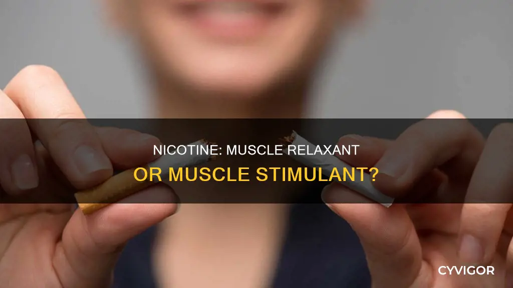 does nicotine cause muscle relaxation