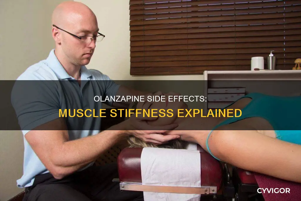 does olanzapine cause muscle stiffness