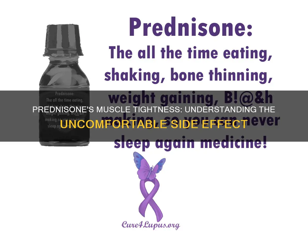 does prednisone cause muscle tightness
