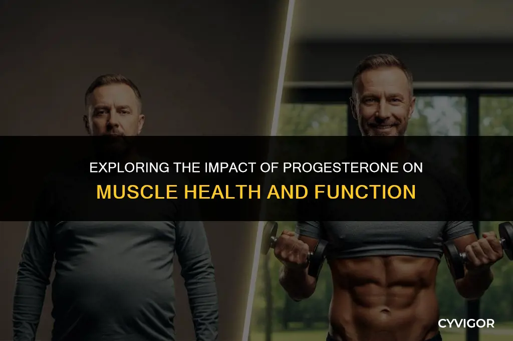 does progesterone affect muscles