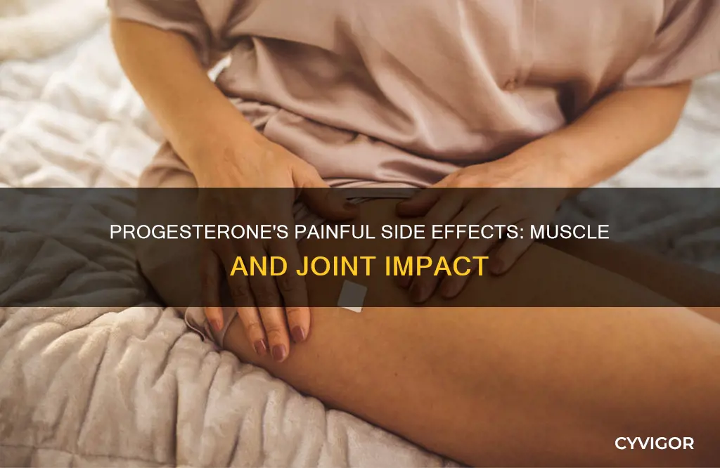 does progesterone cause muscles to hurt & joints