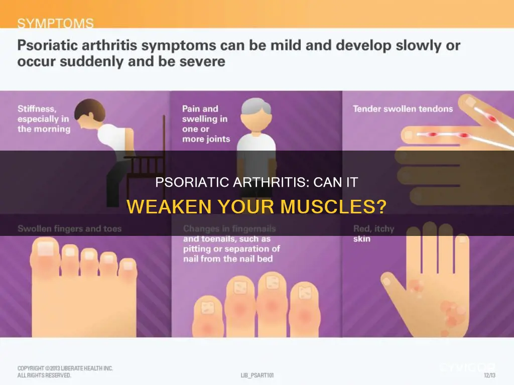 does psoriatic arthritis cause muscle weakness