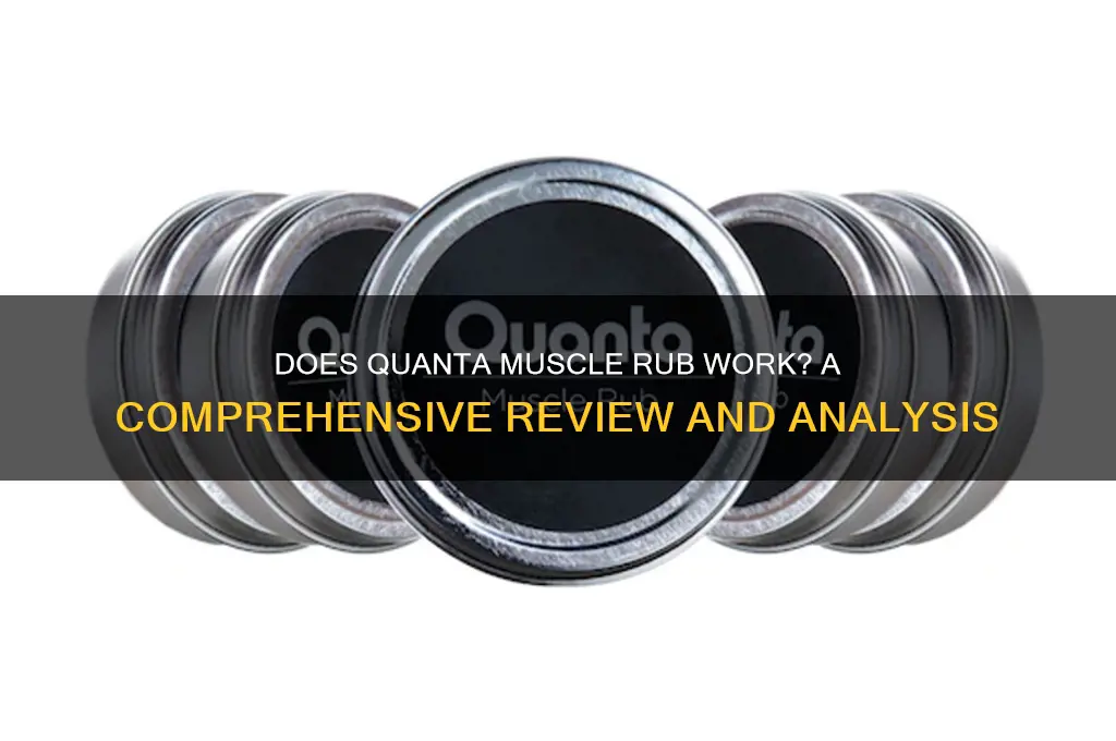 does quanta muscle rub work