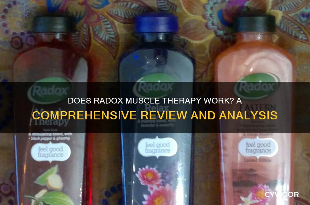does radox muscle therapy work