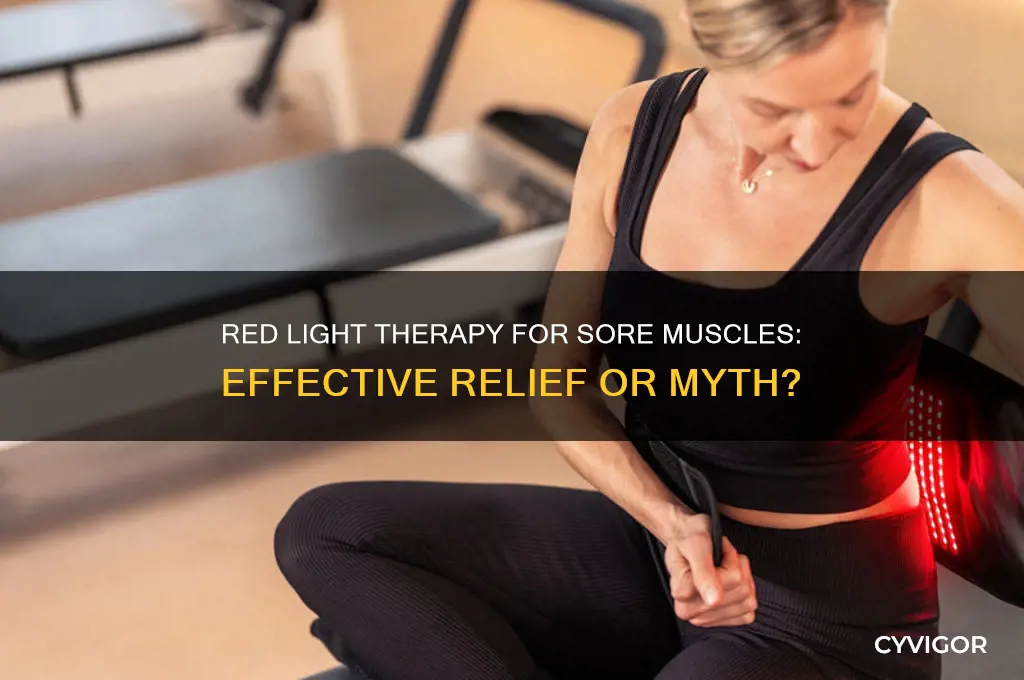 does red light therapy work for sore muscles