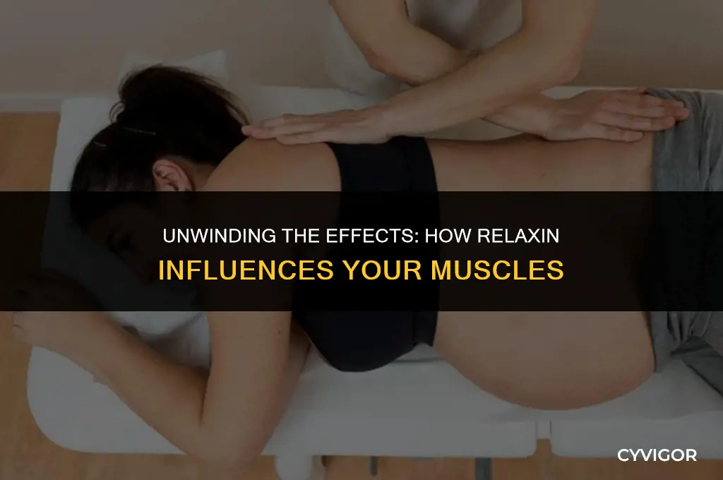 does relaxin affect your muscles