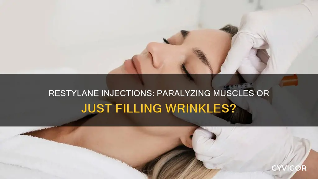 does restylane paralyze muscles