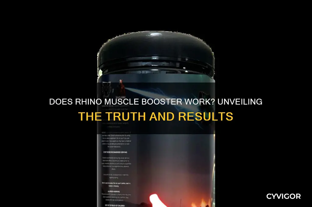 does rhino muscle booster work