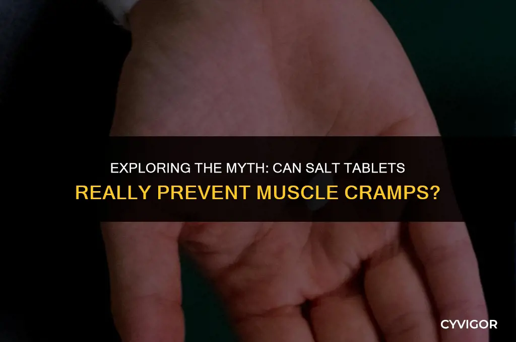 does salt tablets prevent muscle cramps