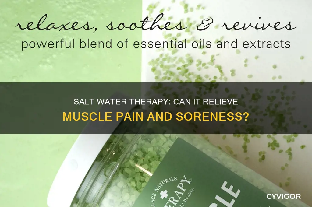does salt water heal muscle pain