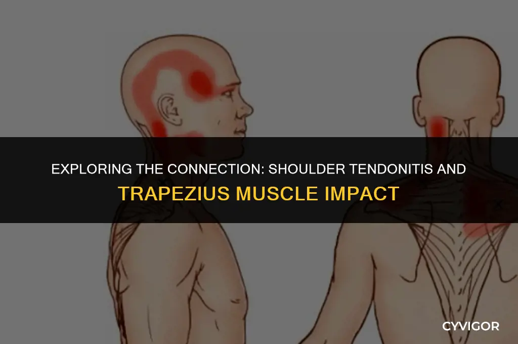 does shoulder tendonitis affect the trapezius muscles