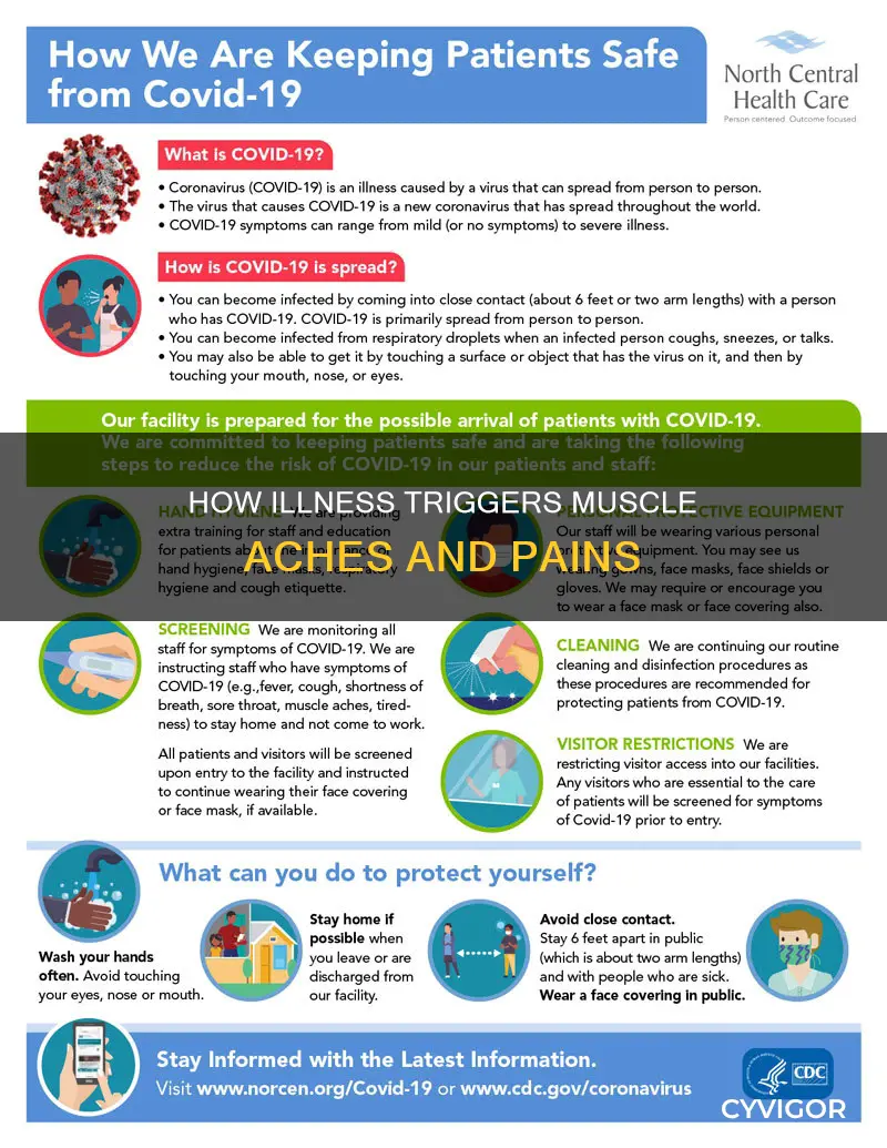 does sickness cause muscle soreness