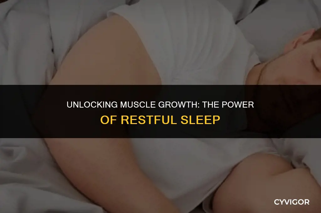 does sleeping build muscle